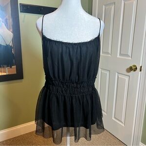 H&M Casual Elegant Preppy Women’s Top Size XL With Elastic Waist Like New